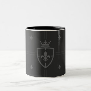 Louisiana wapenschild Fleur de Lis Tweekleurige Koffiemok