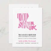 LOUISIANA We hebben New address New Home verplaats Briefkaart (Voorkant / Achterkant)
