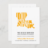 LOUISIANA We hebben New address New Home verplaats Briefkaart (Voorkant / Achterkant)
