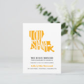 LOUISIANA We hebben New address New Home verplaats Briefkaart (Staand voorkant)