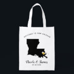 Louisiana Wedding Welcome Bag Tas, Gold Heart Boodschappentas<br><div class="desc">Vul deze welkomsttas met favoriete godies voor je gasten als ze in Louisiana aankomen!</div>