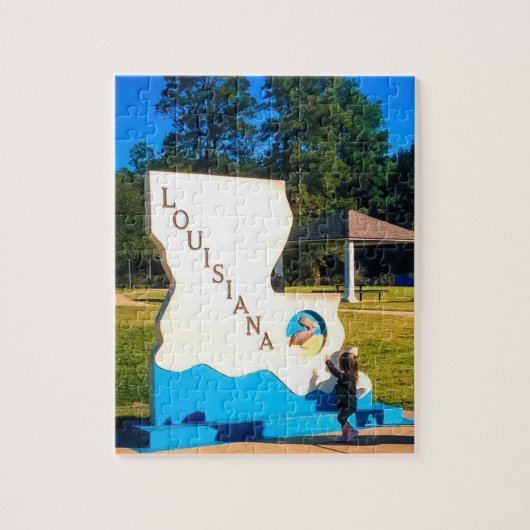 Louisiana welkomstpuzzel legpuzzel (Verticaal)