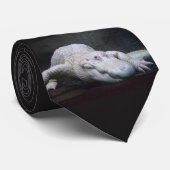 Louisiana White Alligator New Stropdas (Opgerold)