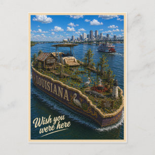 Louisiana Wish You Were Here State Serie Briefkaart