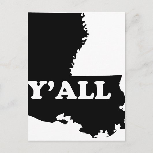Louisiana Yall Briefkaart (Voorkant)