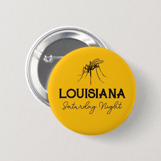 Louisiana zaterdag Mosquito Button (Voorkant /achterkant)