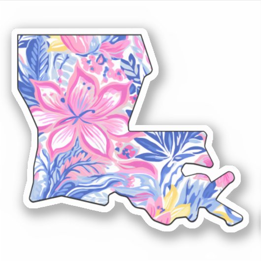 Louisiana - Zomerse Sticker - Lilly Inspired (Voorkant)