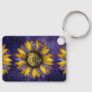 Louisiana Zonnebloem/Tijger/Fleur-de-Lis Sleutelha Sleutelhanger