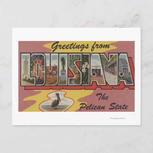 LouisianaLarge Letter ScenesLouisiana 2 Briefkaart (Voorkant)