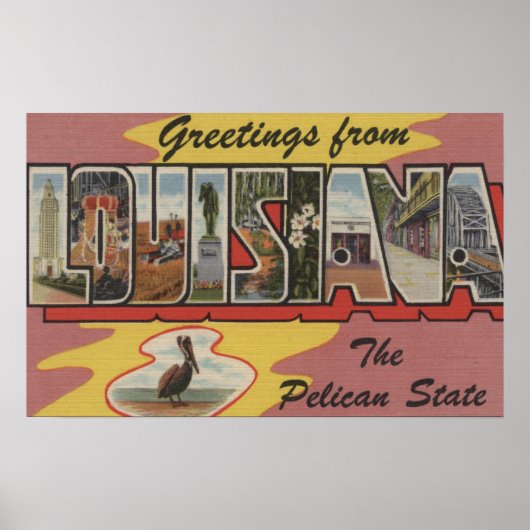 LouisianaLarge Letter ScenesLouisiana 3 Poster (Voorkant)