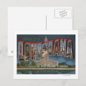 LouisianaLarge Letter ScenesLouisiana Briefkaart (Voorkant / Achterkant)