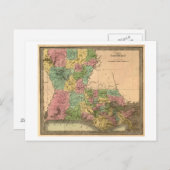 LouisianaPanoramic MapLouisiana Briefkaart (Voorkant / Achterkant)