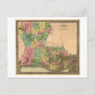 LouisianaPanoramic MapLouisiana Briefkaart