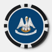 Louisianian Flag, Flag of Louisiana Poker Chips (Voorkant)