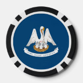Louisianian Flag, Flag of Louisiana Poker Chips (Achterkant)
