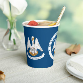 Louisianian Flag & Seal, Flag of Louisiana Papieren Bekers