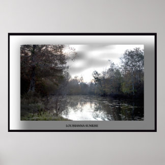 Louisianna-Sunrise-Poster - Gepersonaliseerd Poster