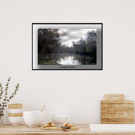 Louisianna-Sunrise-Poster - Gepersonaliseerd Poster (Keuken)