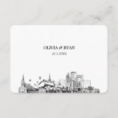 Louisville Bruiloft Traditionele RSVP Maaltijd Opt Informatiekaartje (Achterkant)