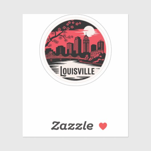 Louisville City Kentucky Verenigde Staten Sticker (Vel)