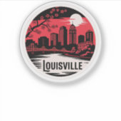 Louisville City Kentucky Verenigde Staten Sticker (Voorkant)