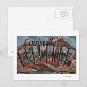 Louisville, Colorado - grote lettertjes Briefkaart (Voorkant / Achterkant)