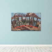 Louisville, Colorado - grote lettertjes Canvas Afdruk (Insitu (Houten vloer))
