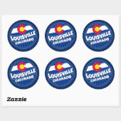 Louisville Colorado vlag brak stickers (Vel)
