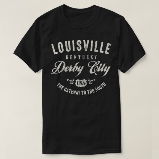 Louisville Derby City Kentucky T-shirt (Design voorkant)