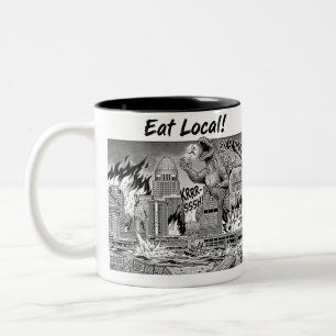 Louisville Eet Lokaal 2 Tweekleurige Koffiemok