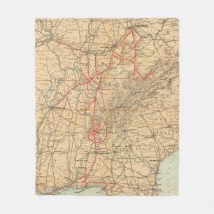 Louisville en Nashville Railroad Fleece Deken