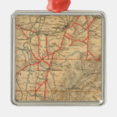 Louisville en Nashville Railroad Metalen Ornament (Voorkant)