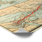 Louisville en Nashville Railroad Poster (Hoek)