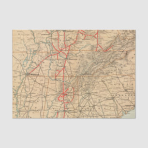 Louisville en Nashville Railroad Tissuepapier