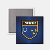 Louisville Flag Magneet (Voorkant / Achterkant)