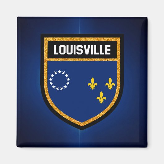 Louisville Flag Magneet (Voorkant)