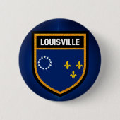 Louisville Flag Ronde Button 5,7 Cm (Voorkant)