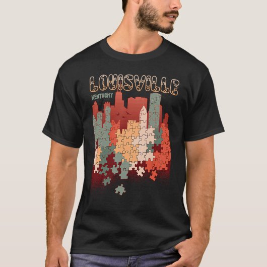 Louisville In Kentucky Travel Souvenir T-shirt (Voorkant)