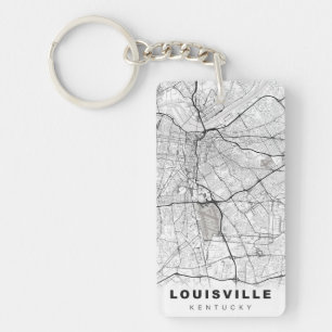 Louisville Kaart Sleutelhanger
