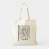 Louisville Kaart Tote Bag (Achterkant)