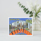 Louisville, Kentucky  Big Letters Briefkaart (Staand voorkant)