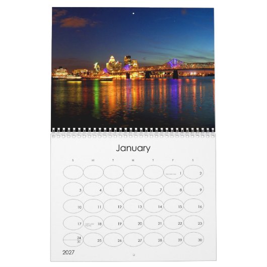 Louisville Kentucky Calendar Kalender (Jan 2027)