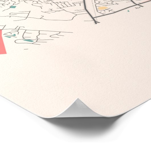 Louisville - Kentucky Chalk City Map Poster (Hoek)