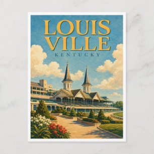 Louisville Kentucky Churchill Downs GeoSaga Briefkaart