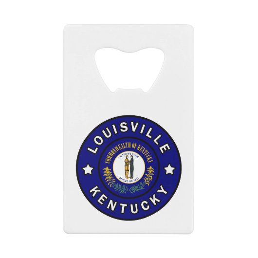 Louisville Kentucky Creditkaart Flessenopener (Voorkant)