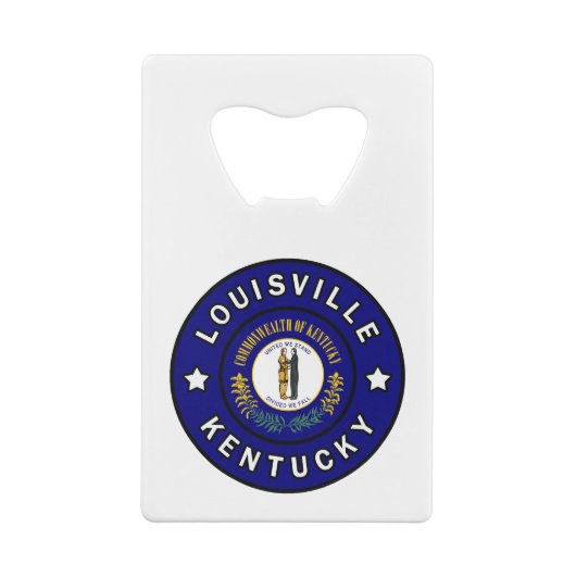 Louisville Kentucky Creditkaart Flessenopener (Achterkant)