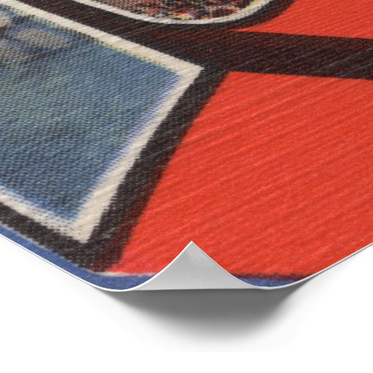 Louisville, Kentucky - Grote lettertjes Poster (Hoek)