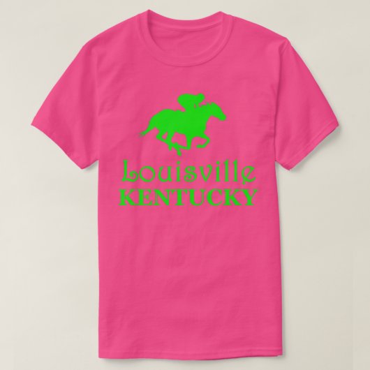 Louisville Kentucky Horse Racing T-shirt (Design voorkant)