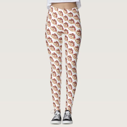Louisville Kentucky Hot Brown Open Sandwich KY Leggings (Voorkant)