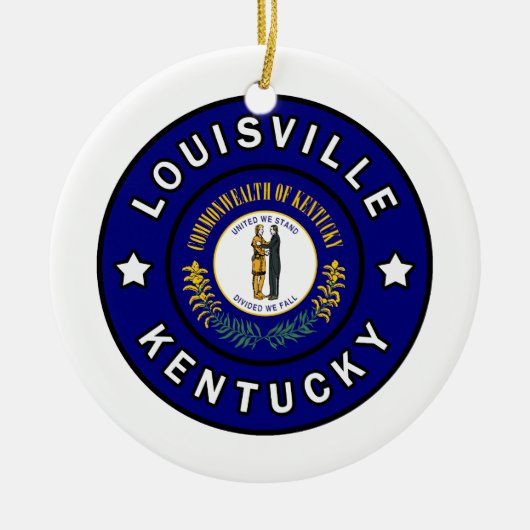 Louisville Kentucky Keramisch Ornament (Voorkant)